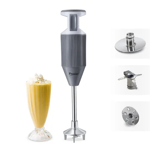 Prestige BlendX Hand Blender 250W Motor Versatile Blades Stainless Steel Rod ISI Certified